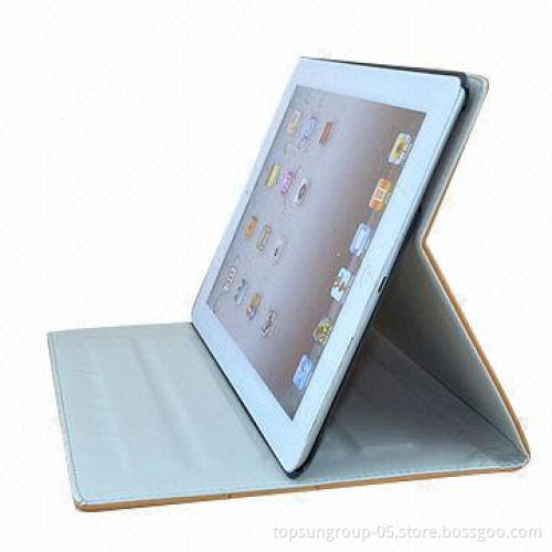 Good-quality Stylish Design PU + Fiber Velvet Cover for iPad 2/3/4